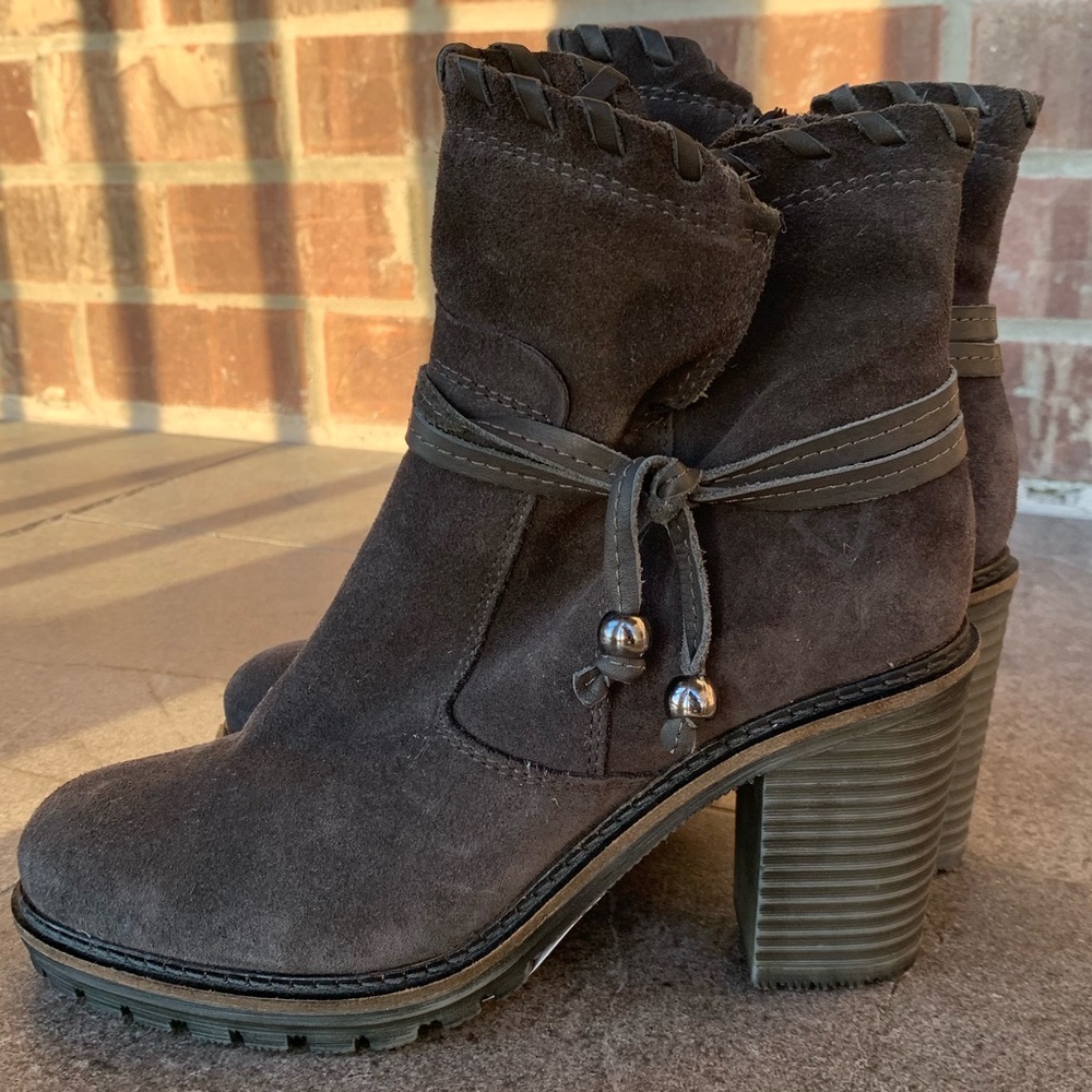 Genuine Leather with Wool booties